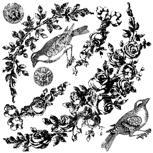 IOD Floral Swags Stamp by Iron Orchid Designs