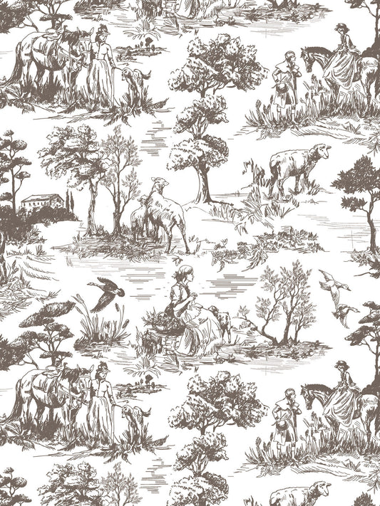 English Toile IOD Transfer 12Ă16 Pad by Iron Orchid Designs