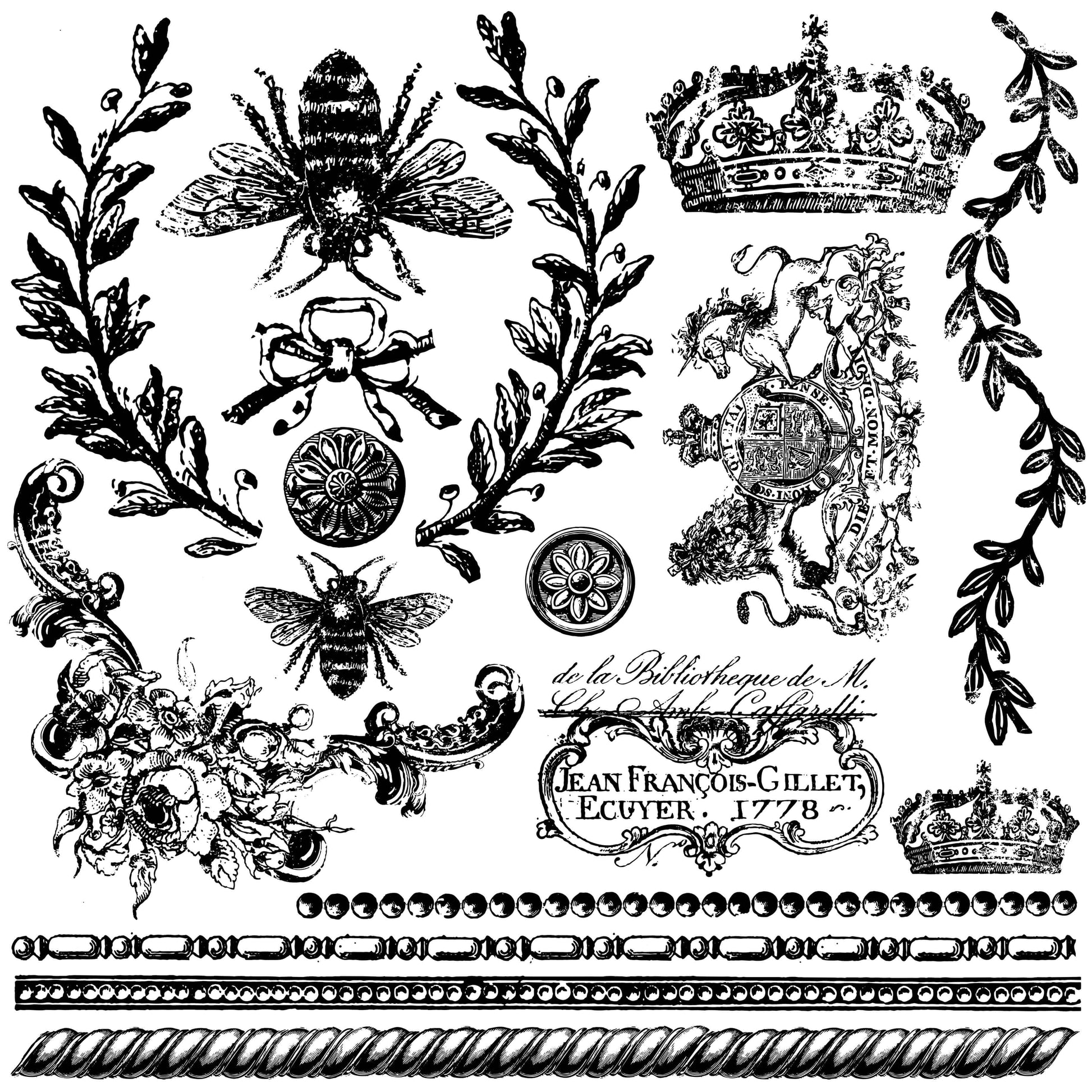 Queen Bee Decor Stamp™ - IOD - Nest Gifts