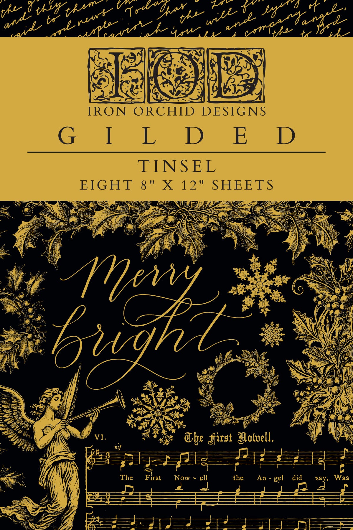 Tinsel Gilded Transfer - IOD