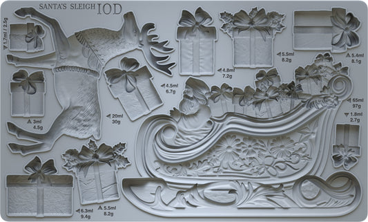 Santa’s Sleigh Decor Moulds - IOD