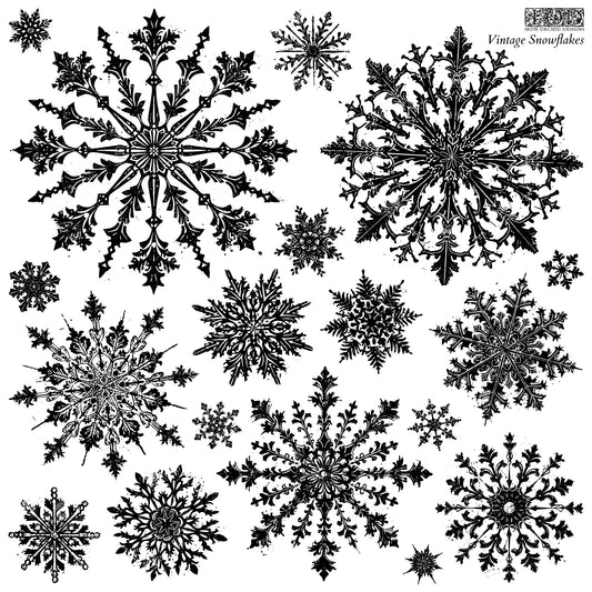 Vintage Snowflakes Decor Stamp - IOD