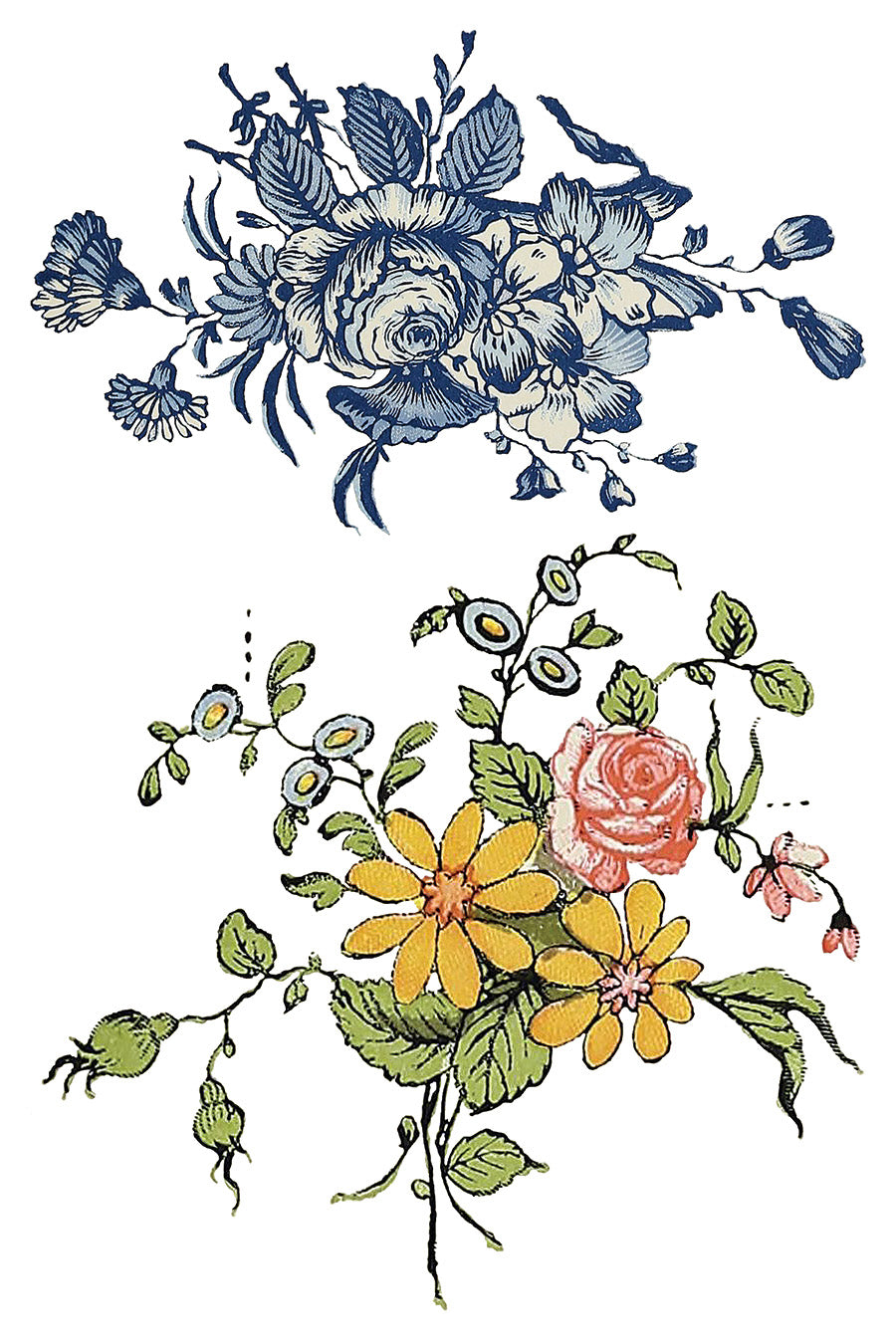 Fairy Tale Florals IOD Transfer