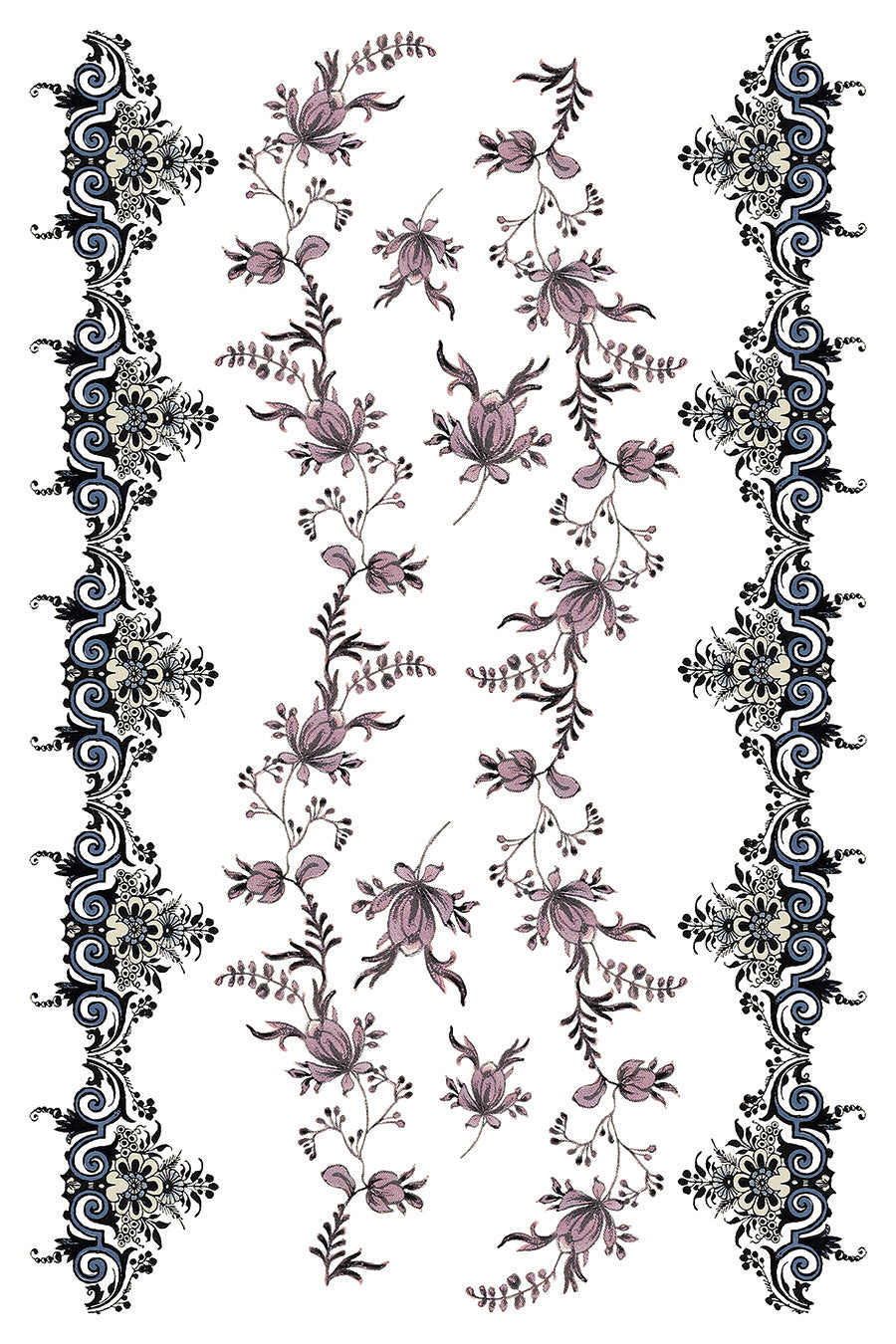 Fairy Tale Florals IOD Transfer