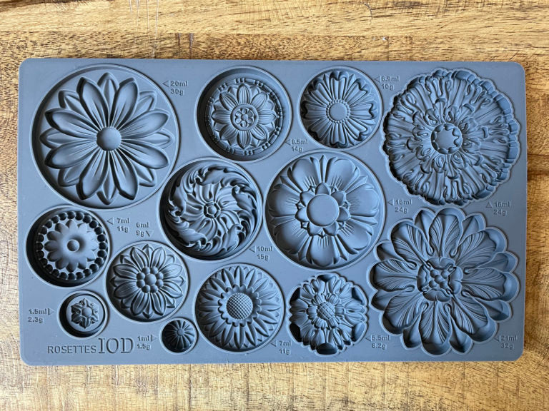 IOD Rosettes Moulds by Iron Orchid Designs