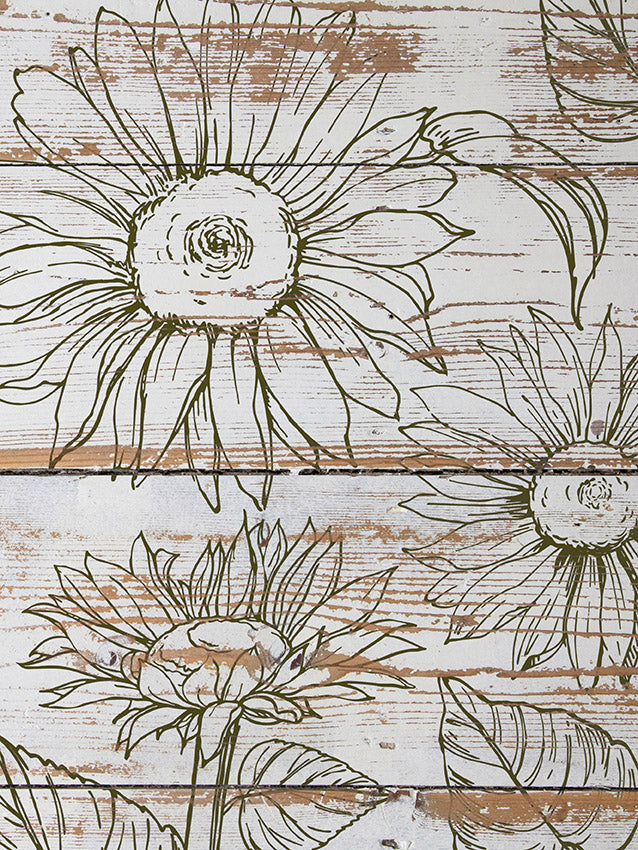 IOD Sunflowers Stamp by Iron Orchid Designs