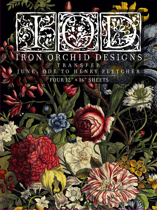 IOD June (Ode to Henry Fletcher) Transfer by Iron Orchid Designs