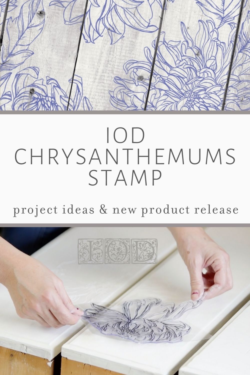 IOD Chrysanthemum Stamp by Iron Orchid Designs