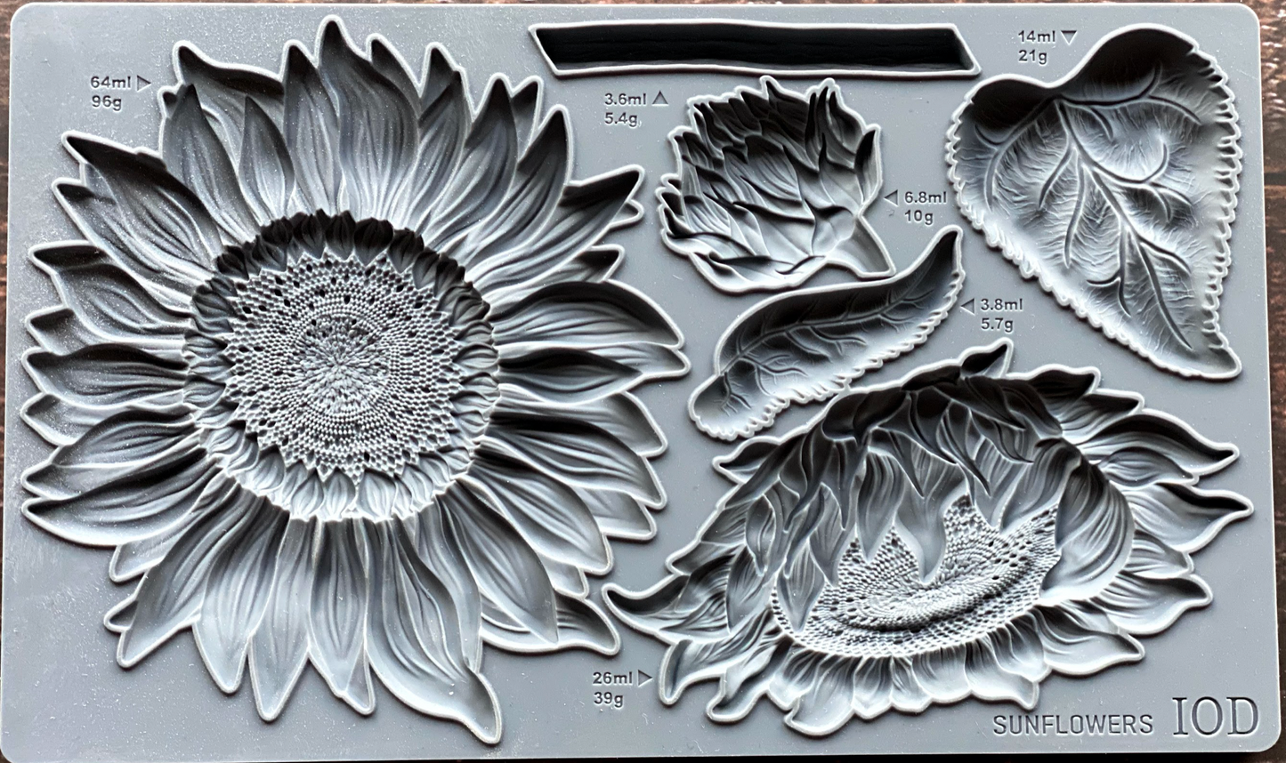 IOD Sunflowers Decor Moulds