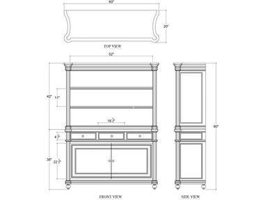 Sideboard With Hutch - Nest Gifts