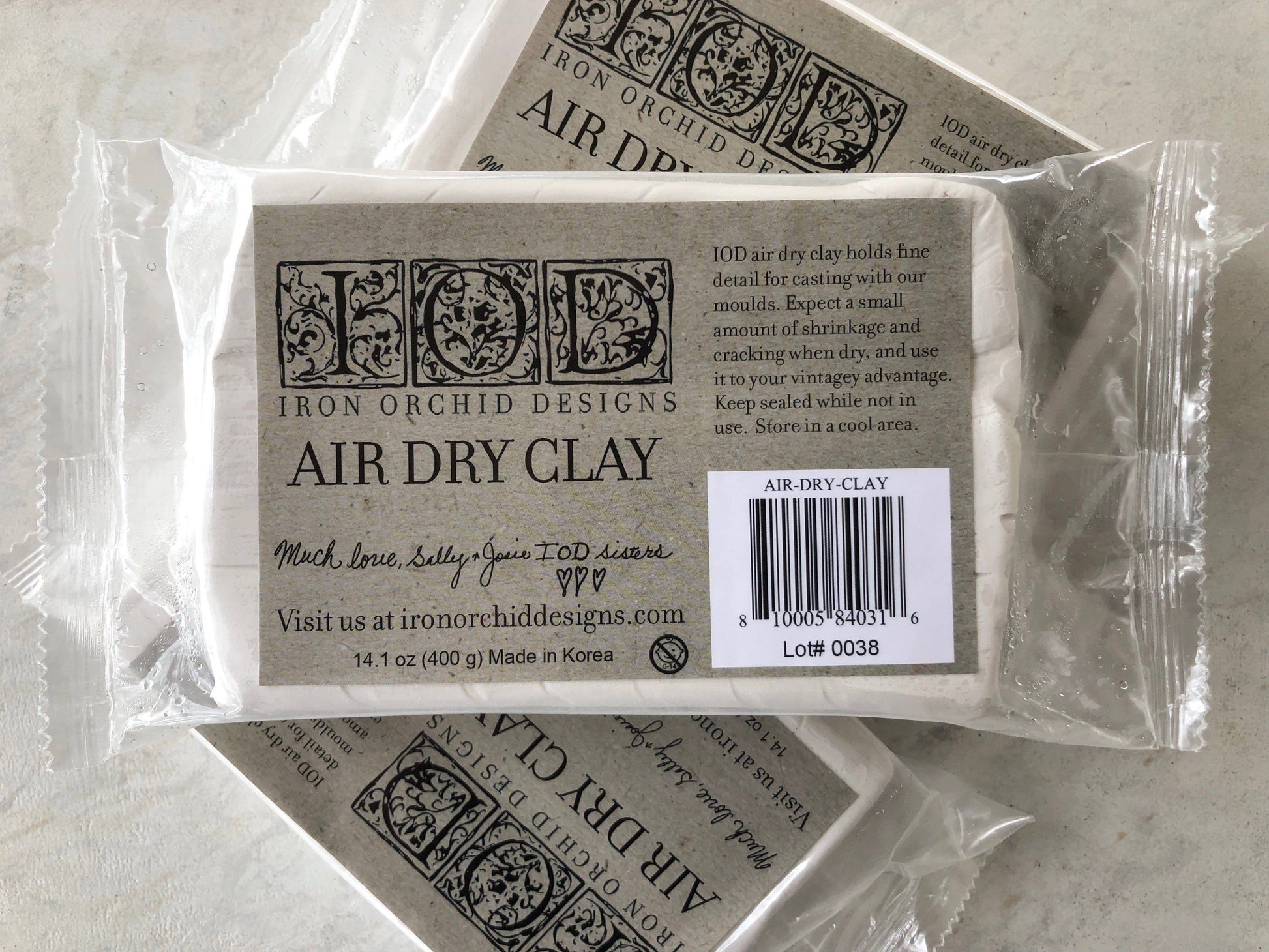 pliable air dry clay by IOD