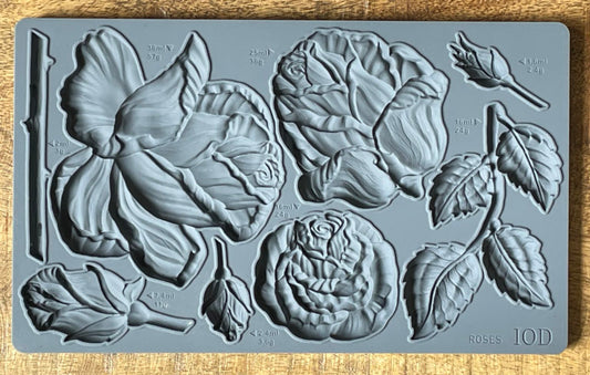 IOD Roses Decor Moulds by Iron Orchid Designs